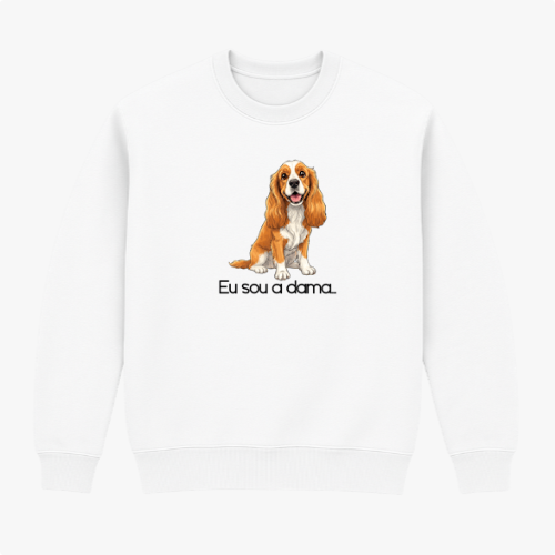 Moletom sem capuz "Eu sou a dama"