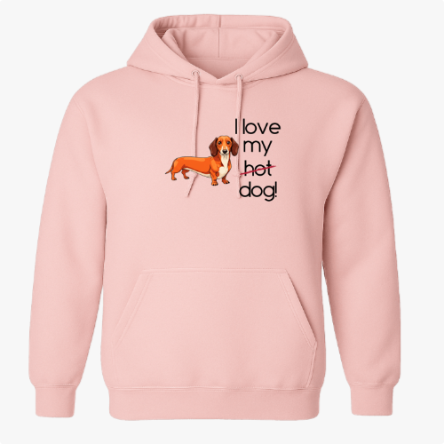 Moletom com Capuz “I love my hotdog”