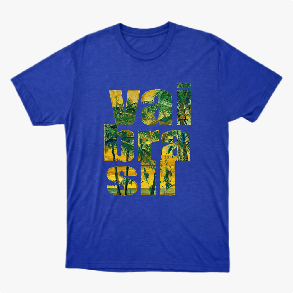 Camiseta manga curta A COPA CHEGOU - Vai Brasil 02_CLR