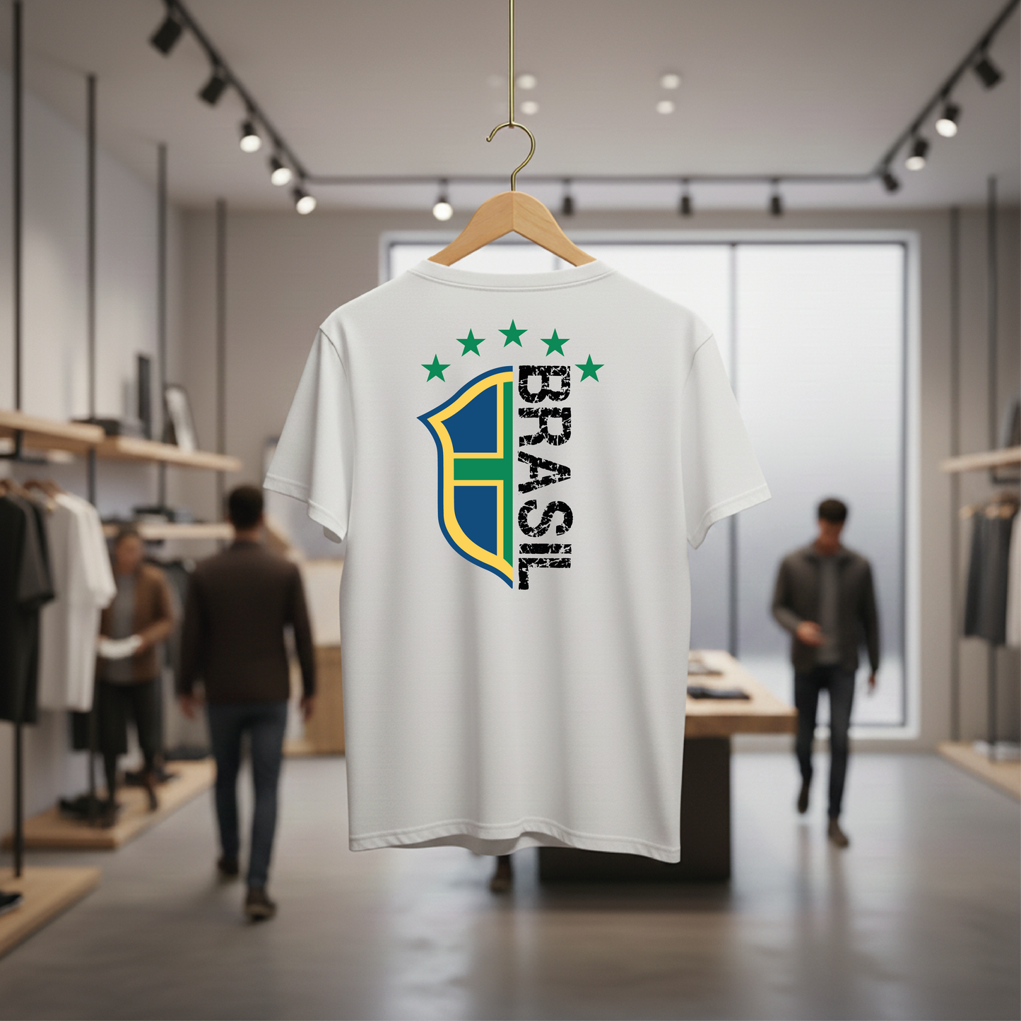 Camiseta manga curta A COPA CHEGOU - Brasão