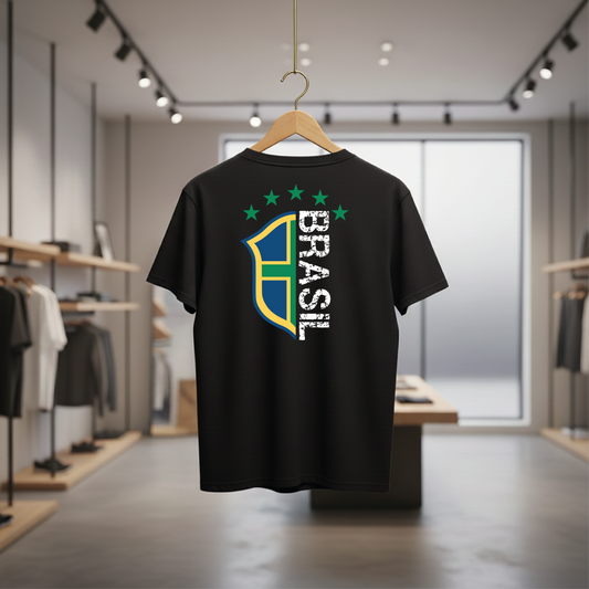 Camiseta manga curta A COPA CHEGOU - Brasão