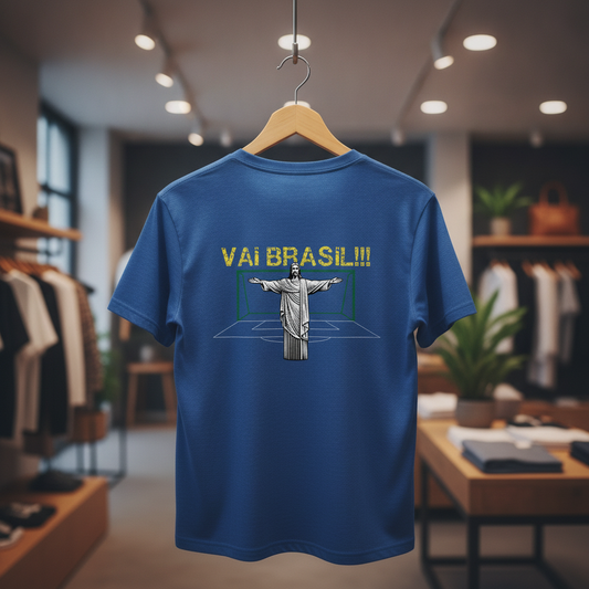 Camiseta manga curta A COPA CHEGOU - Cristo Goleiro