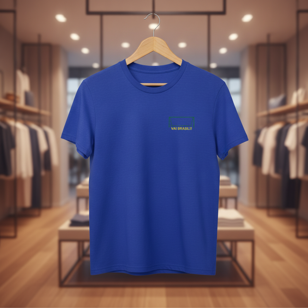 Camiseta manga curta A COPA CHEGOU - Cristo Goleiro_CLR