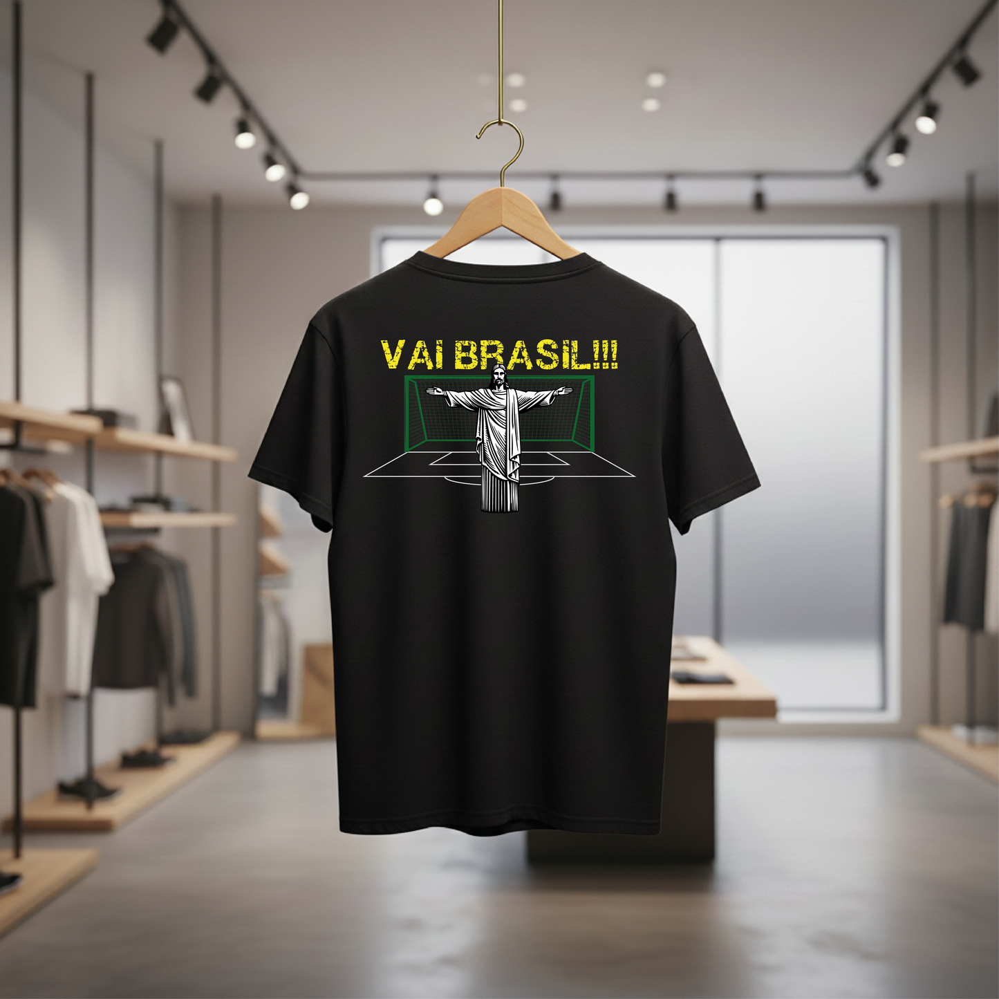 Camiseta manga curta A COPA CHEGOU - Cristo Goleiro