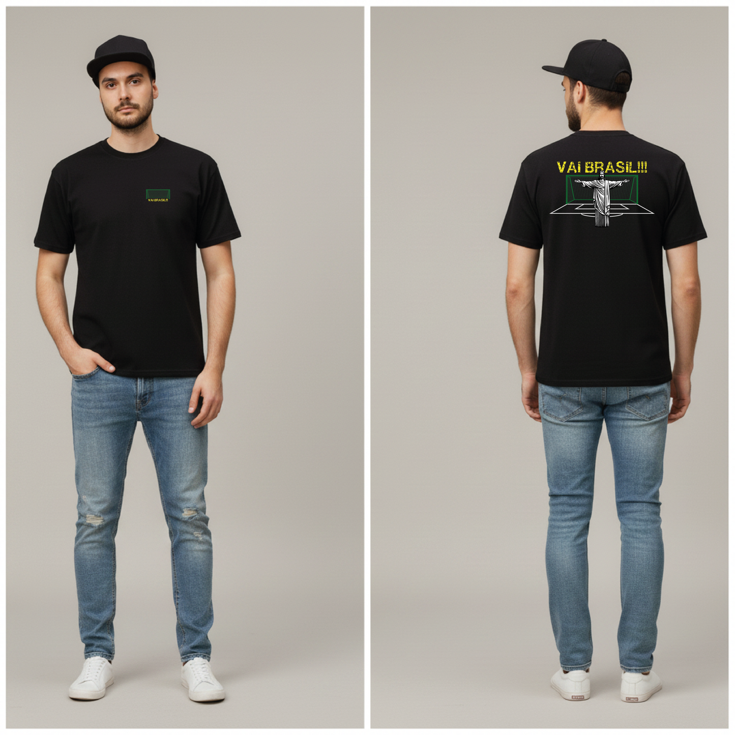 Camiseta manga curta A COPA CHEGOU - Cristo Goleiro