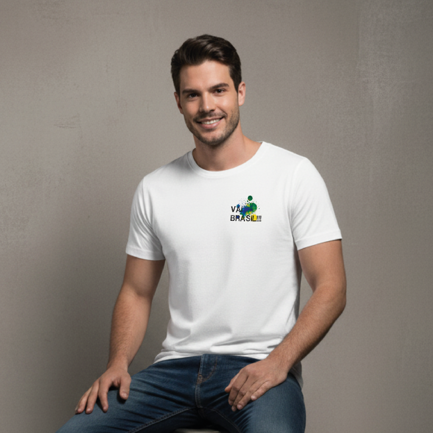Camiseta manga curta A COPA CHEGOU - Cristo Redentor