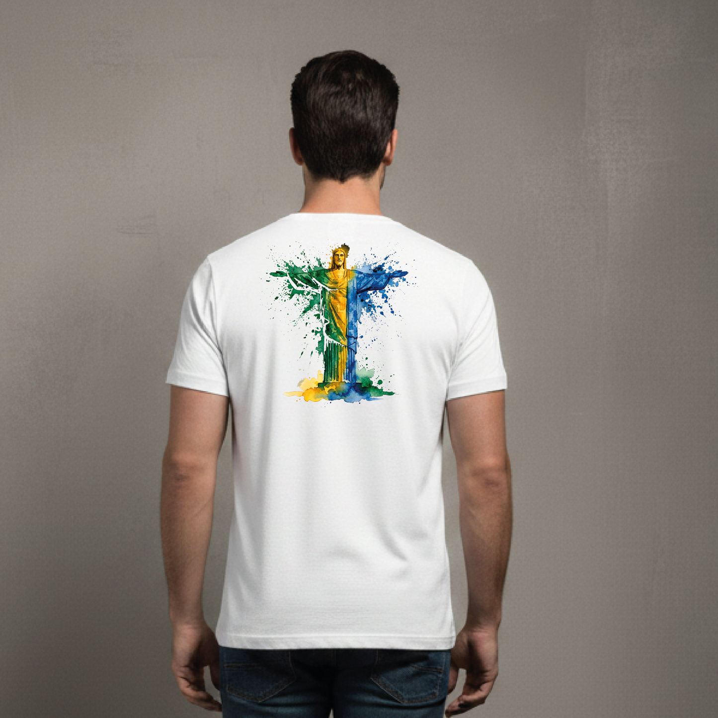 Camiseta manga curta A COPA CHEGOU - Cristo Redentor