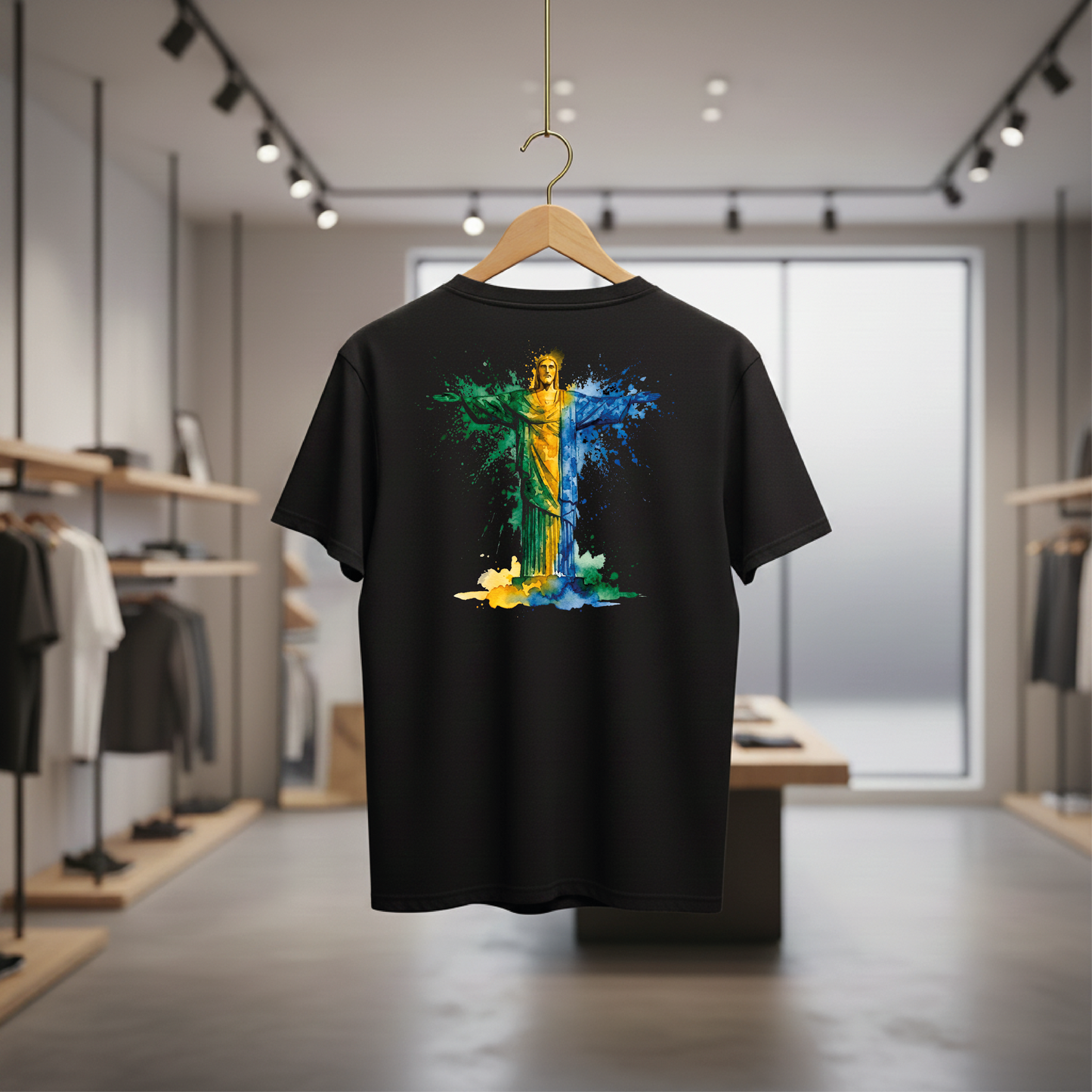 Camiseta manga curta A COPA CHEGOU - Cristo Redentor