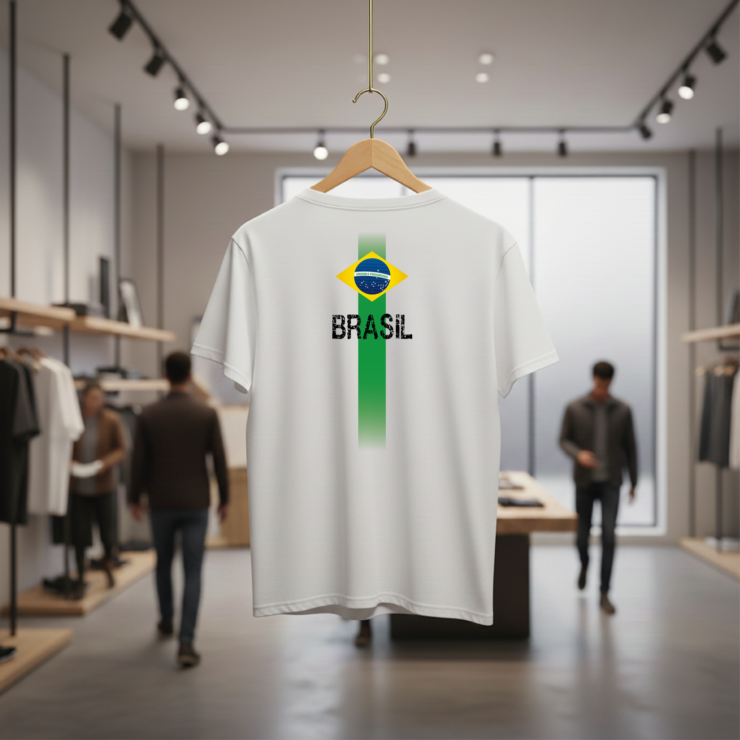 Camiseta manga curta A COPA CHEGOU - Brasil Faixa_PB