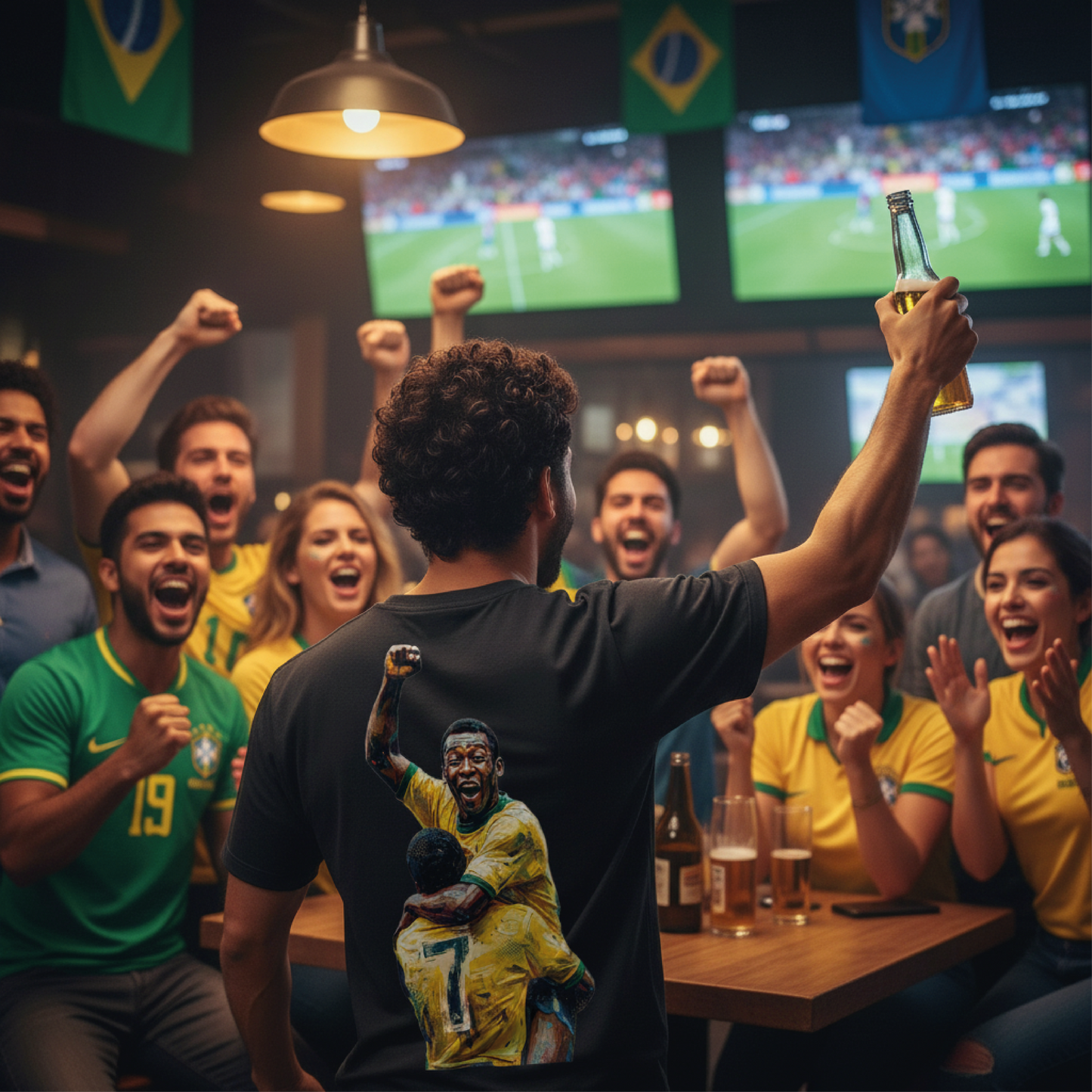 Camiseta manga curta A COPA CHEGOU - Pelé