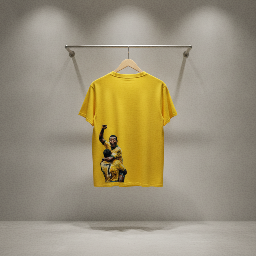 Camiseta manga curta A COPA CHEGOU - Seleção de 70_CLR