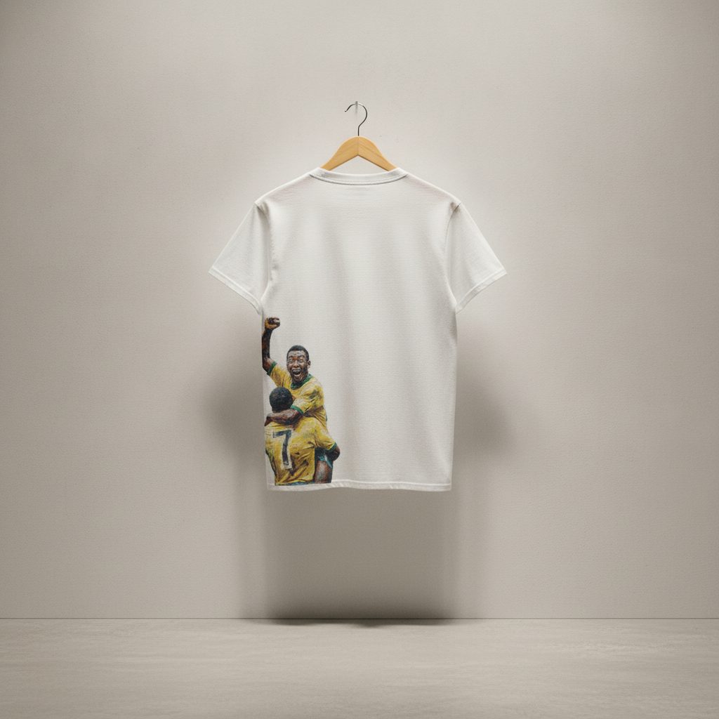 Camiseta manga curta A COPA CHEGOU - Seleção de 70
