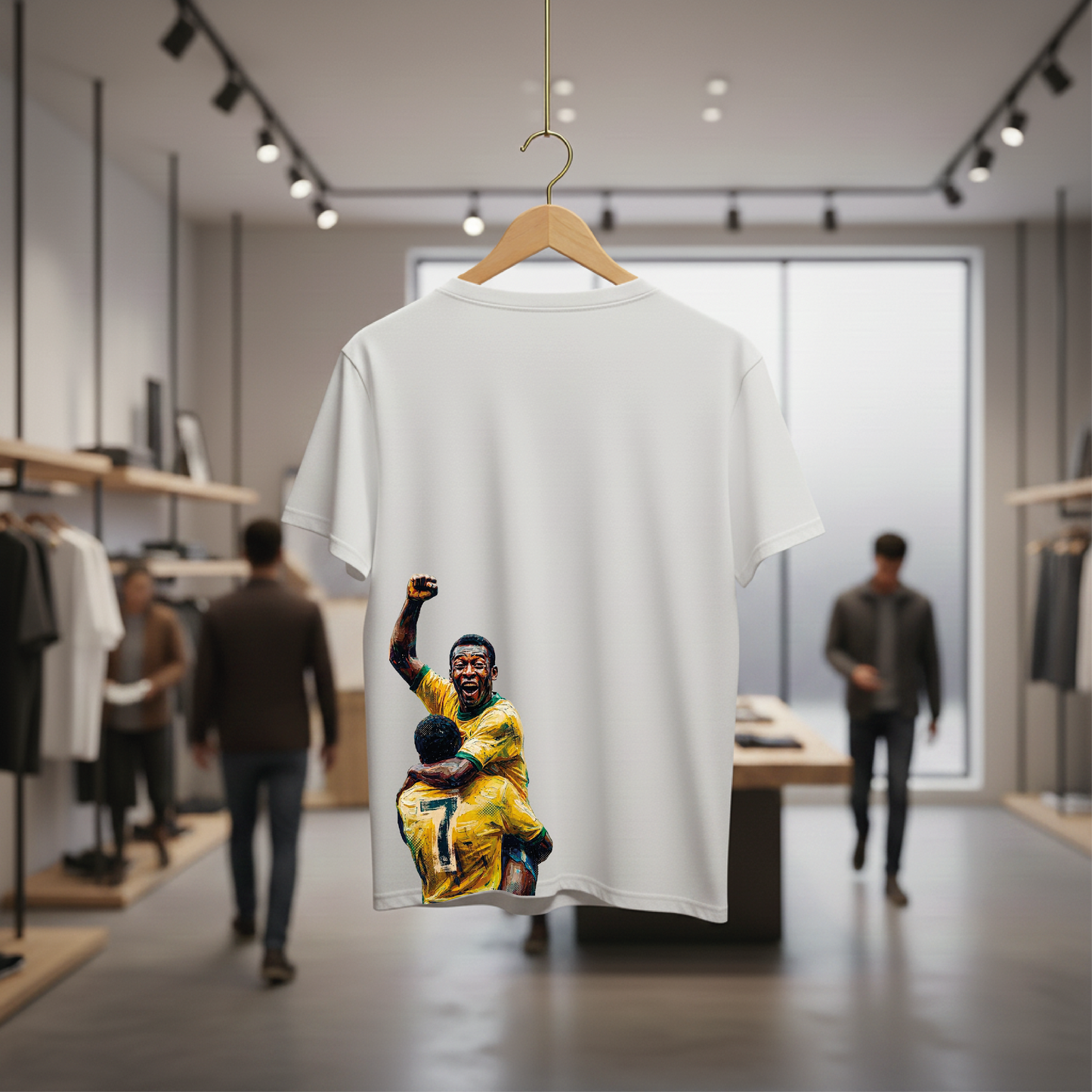 Camiseta manga curta A COPA CHEGOU - Pelé