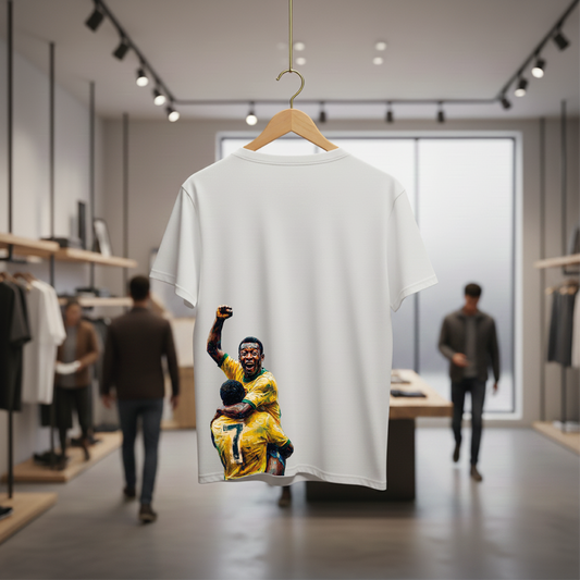 Camiseta manga curta A COPA CHEGOU - Pelé