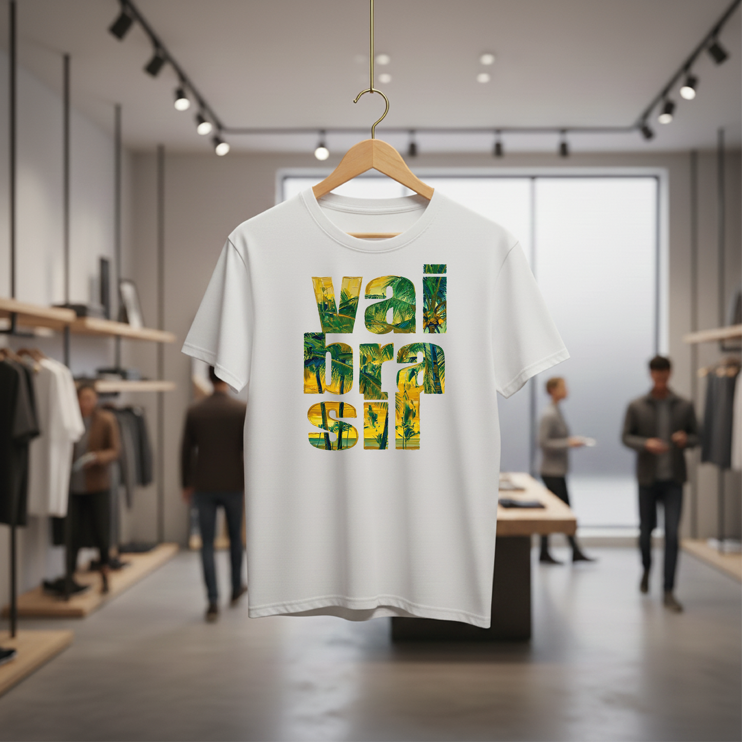 Camiseta manga curta A COPA CHEGOU - Vai Brasil 02
