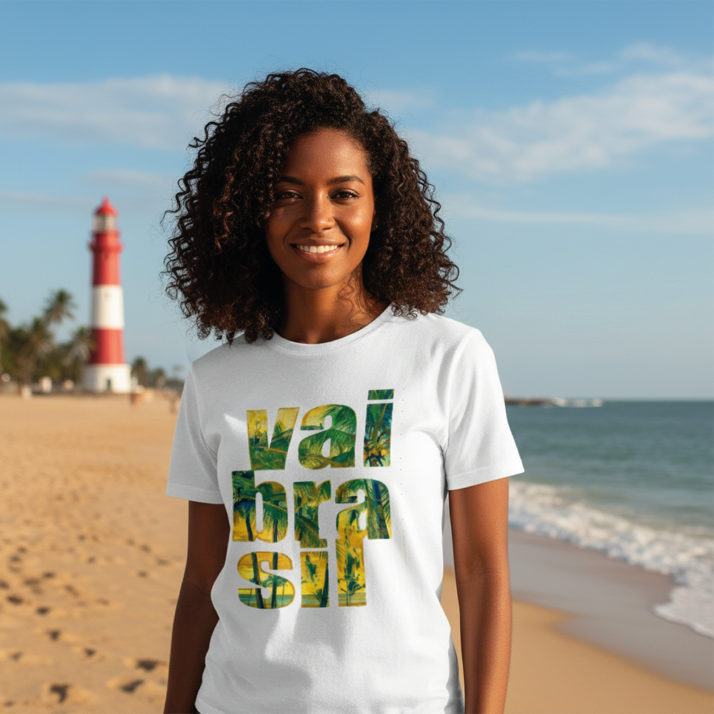 Camiseta manga curta A COPA CHEGOU - Vai Brasil 02