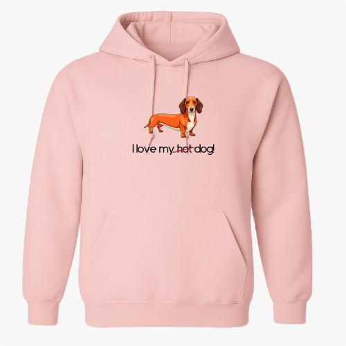 Moletom com Capuz “I love my hotdog (vertical)”