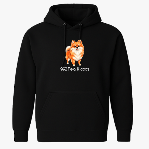 Moletom com Capuz “99% pêlo 1% caos”