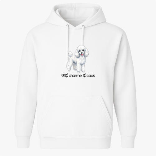 Moletom com Capuz “99 charme 1% caos (vertical)”