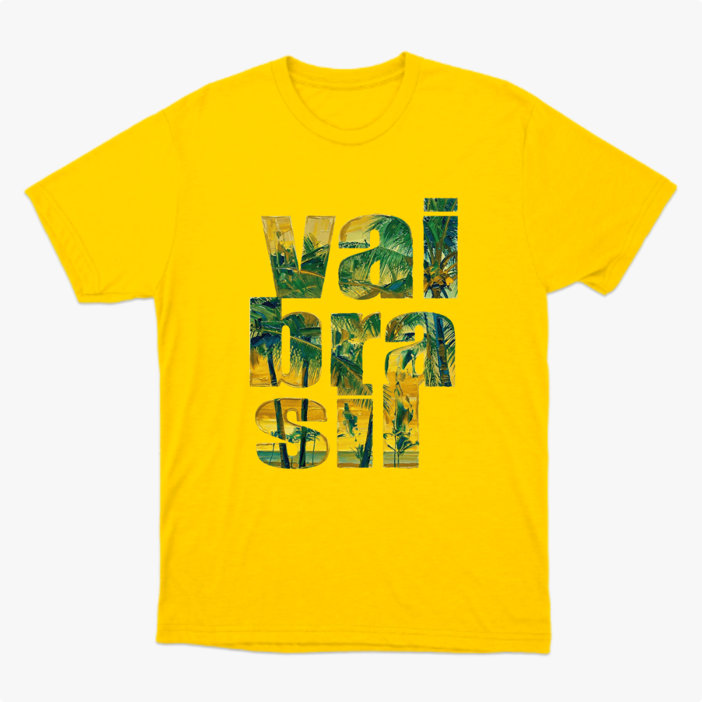 Camiseta manga curta A COPA CHEGOU - Vai Brasil 02_CLR