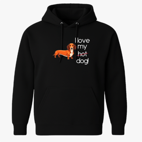 Moletom com Capuz “I love my hotdog”