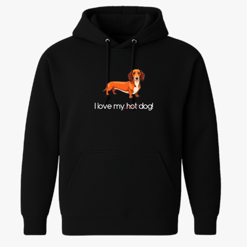 Moletom com Capuz “I love my hotdog (vertical)”