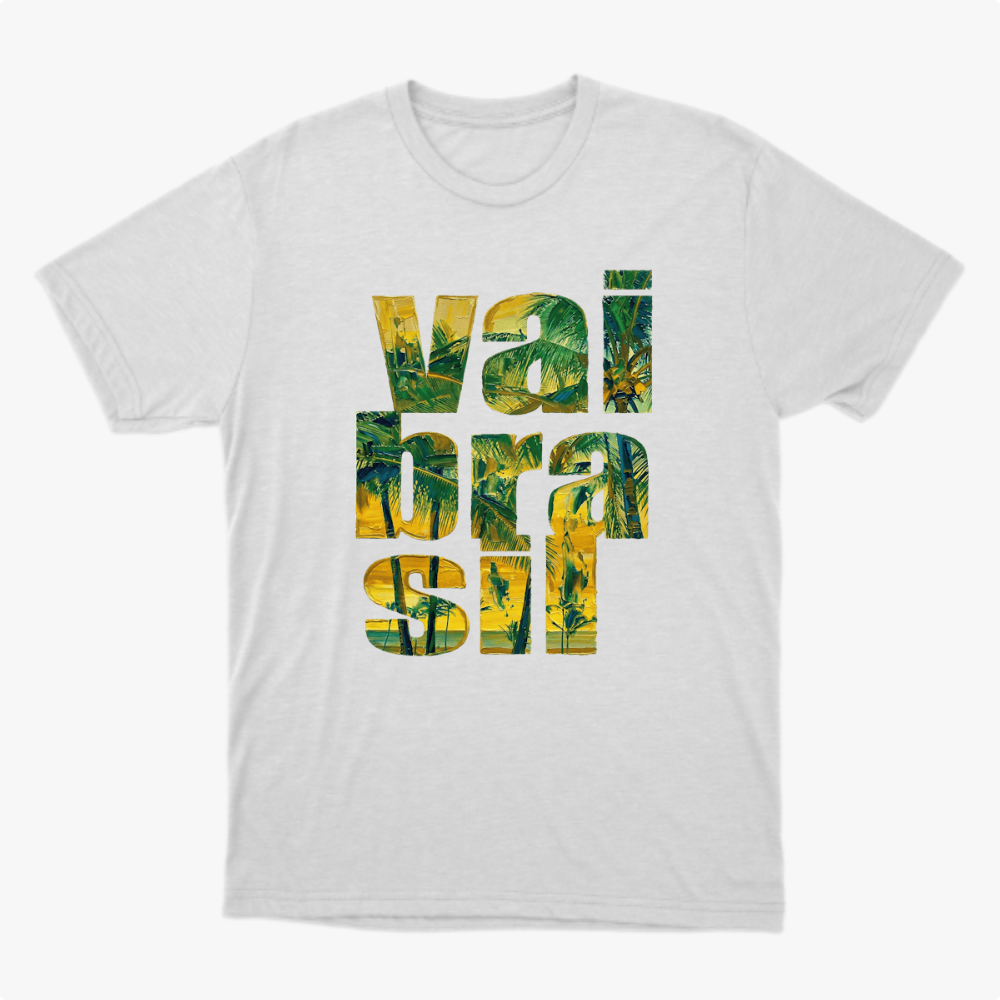 Camiseta manga curta A COPA CHEGOU - Vai Brasil 02_PB