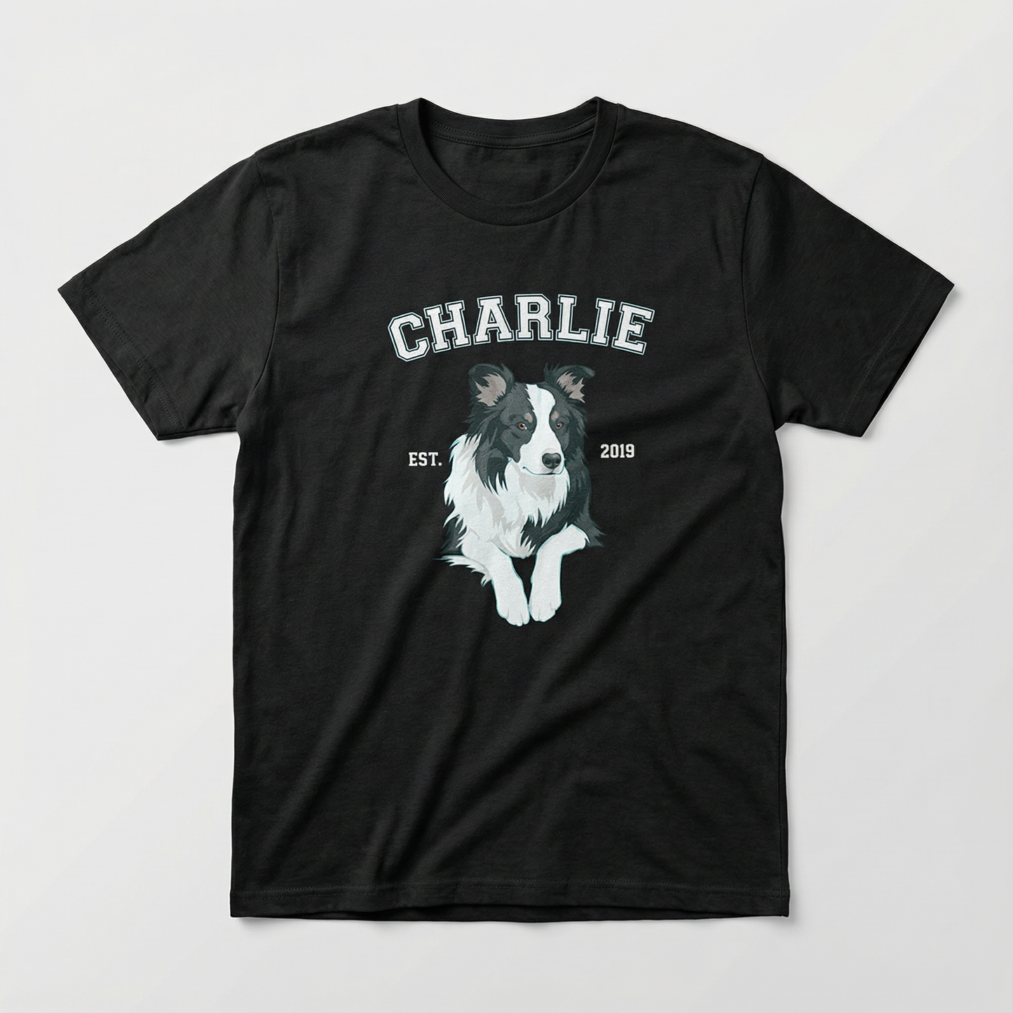 Camiseta regular premium bootleg personalizada colleg front v1