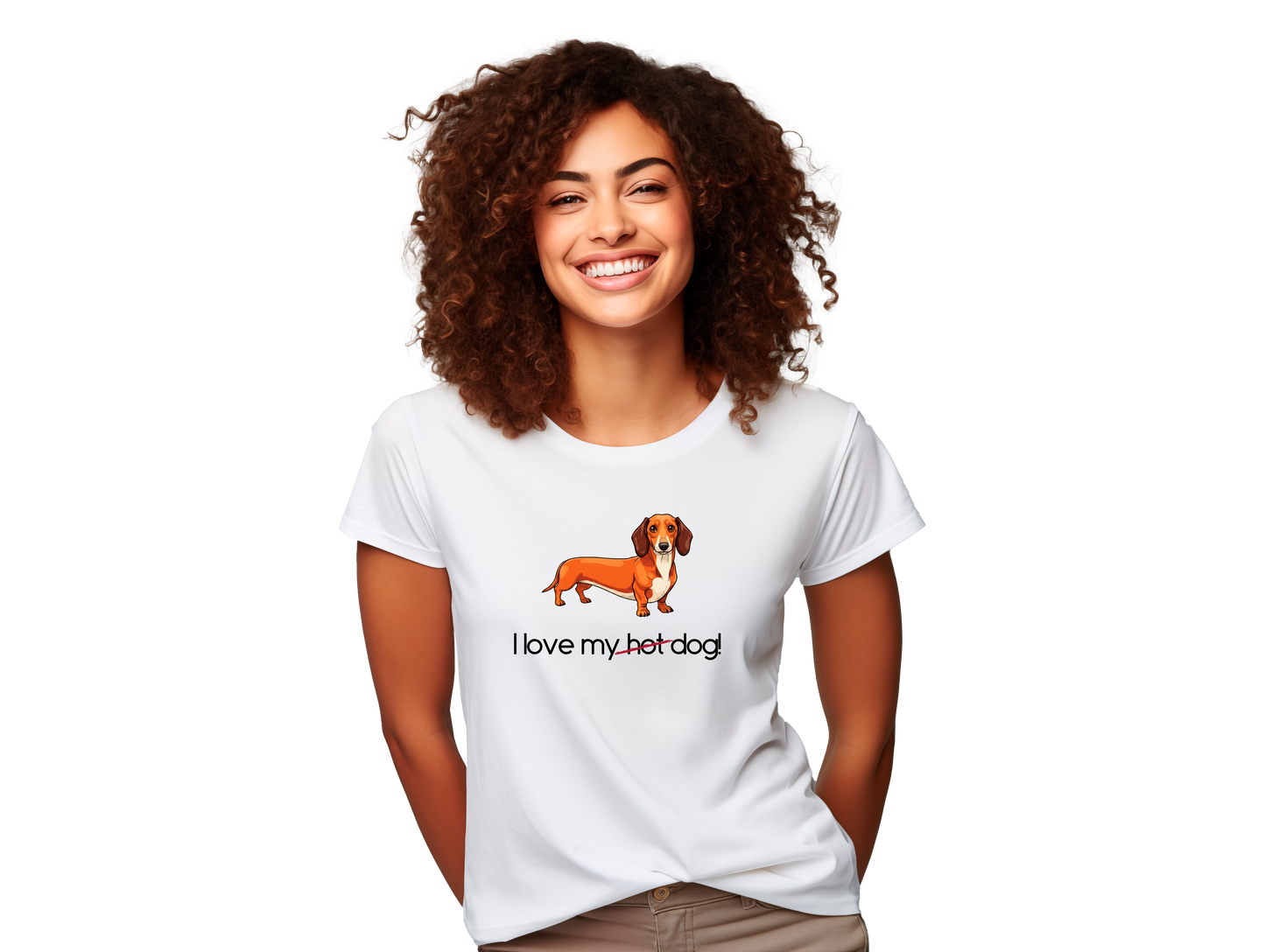 Camiseta Regular Premium "I Love My Dog"