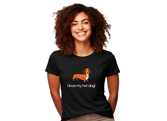 Camiseta Regular Premium "I Love My Dog"